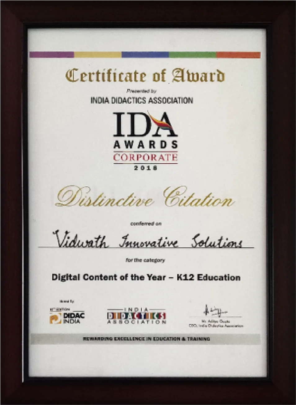 IDA Awards 2018