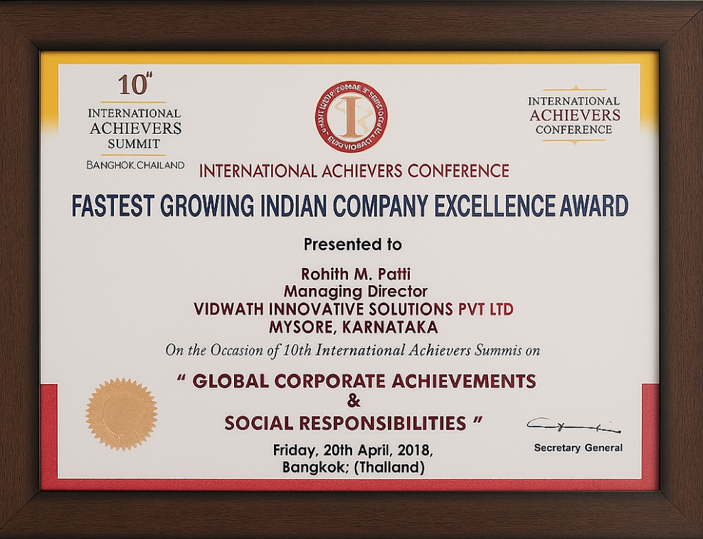 International Achievers Award